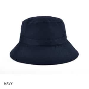 Polyviscose School Bucket Hat navy