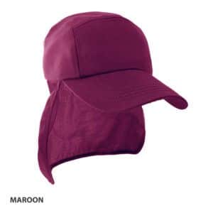 Youth Polycotton Legionnaire Cap maroon