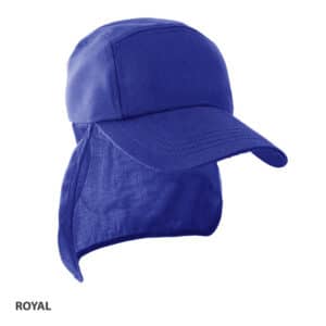 Youth Polycotton Legionnaire Cap royal