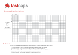Embroidery Stitch Count Estimator