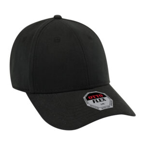 Otto Flex Brushed Stretch Bull Denim Cap Black
