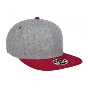 Heather Wool Blend Flat Cap