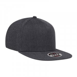 Heather Wool Blend Flat Cap