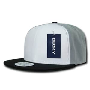 Three Tone Flat Peak Snapback