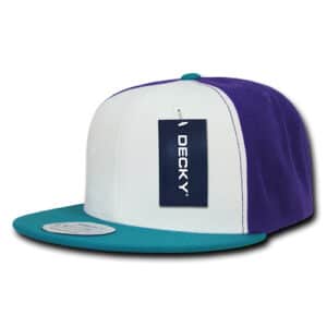 Three Tone Flat Peak Snapback