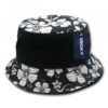 Floral Brim Polo Bucket Hat