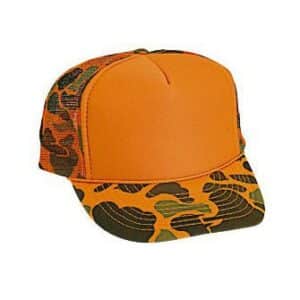 Poly Flouro Camo Mesh Back Cap