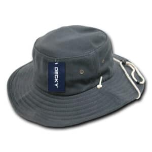 Aussie Hat Drawstring Charcoal