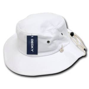 Aussie Hat Drawstring White