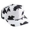 Six Panel Cow Pattern Cotton Twill Cap