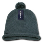 Solid RollUp Beanie