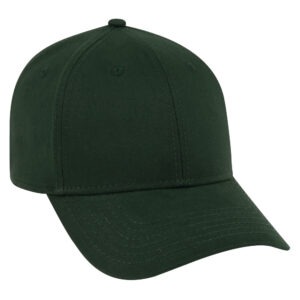Brushed Stretch Cotton Twill Cap Dark Green