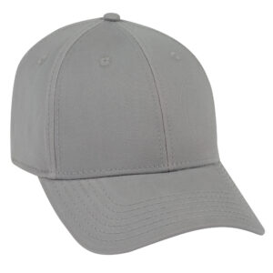 Brushed Stretch Cotton Twill Cap Grey