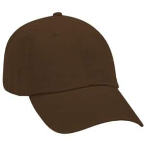 Deluxe Washed Cotton Twill Cap Dark Brown