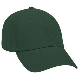 Deluxe Washed Cotton Twill Cap Dark Green