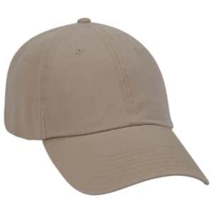 Deluxe Washed Cotton Twill Cap Dark Khaki