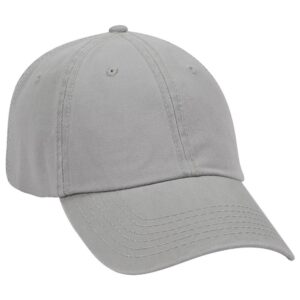 Deluxe Washed Cotton Twill Cap Grey