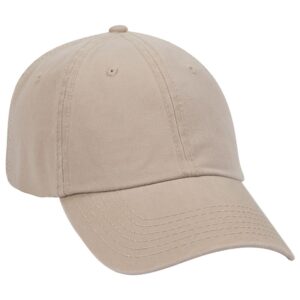 Deluxe Washed Cotton Twill Cap Khaki