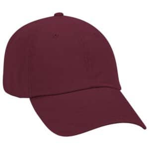 Deluxe Washed Cotton Twill Cap Maroon