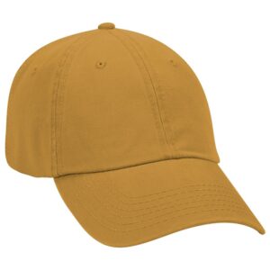 Deluxe Washed Cotton Twill Cap Mustard