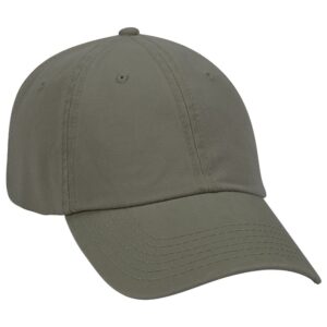 Deluxe Washed Cotton Twill Cap Olive Green