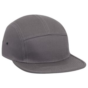 Five Panel Camper Cap Charcoal Grey