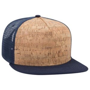 Five Panel Cork Mesh Cap Navy Cork Navy
