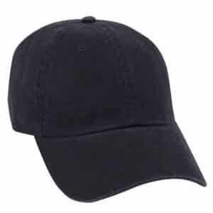 Garment Wash Combed Cotton Twill Cap Navy