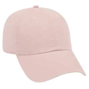 Garment Wash Combed Cotton Twill Cap Pink