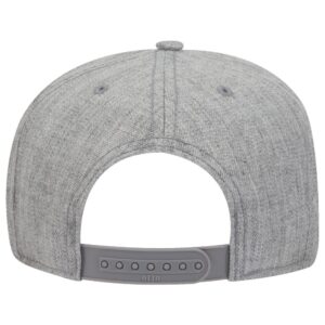 Heather Wool Blend Flat Cap Back