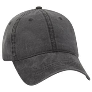 Six Panel Low Profile Cap Black