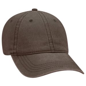 Six Panel Low Profile Cap Brown