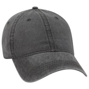 Six Panel Low Profile Cap Charcoal Grey