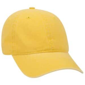 Six Panel Low Profile Cap Gold