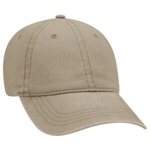 Six Panel Low Profile Cap Khaki