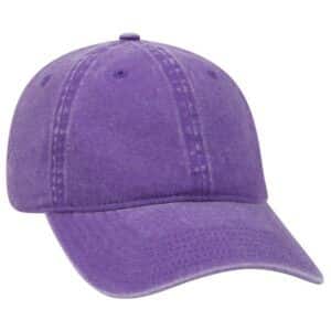 Six Panel Low Profile Cap Purple