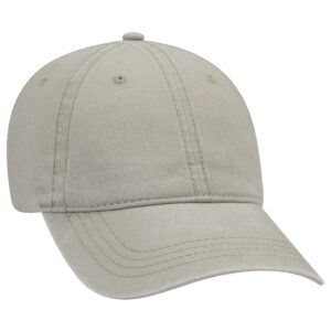 Six Panel Low Profile Cap Stone Grey