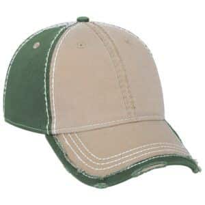 Six Panel Vintage Washed Cap Dark Khaki Dark Khaki Olive Green