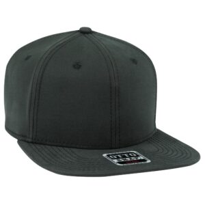 Stretch Cotton Twill Flat Cap Charcoal Grey