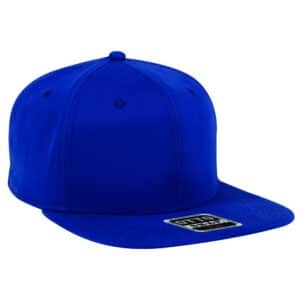 Stretch Cotton Twill Flat Cap Royal