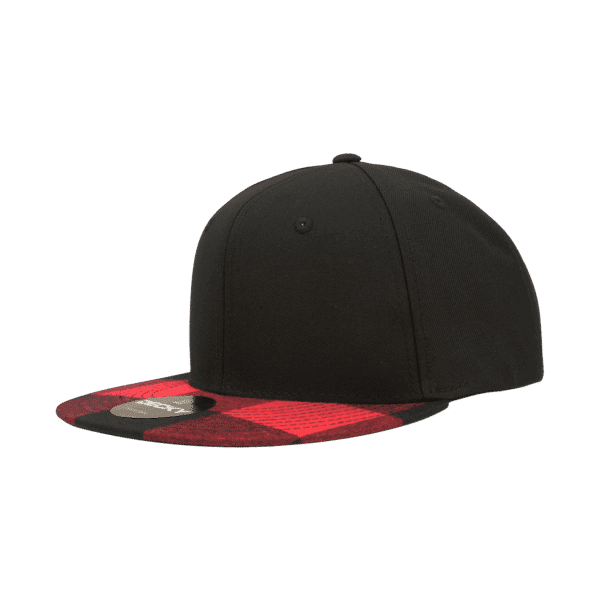 6 Panel High Profile Structured Plaid Bill Snapback C3-1045-DKY