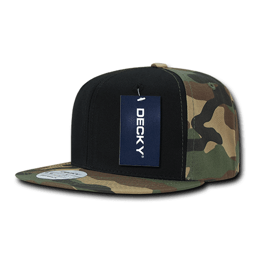 6 Panel High Profile Structured Camo Snapback C3-1049-DKY