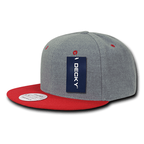 6 Panel High Profile Structured Melton Snapback C3-1087-DKY