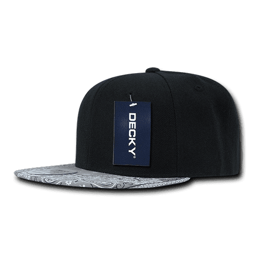 6 Panel High Profile Structured Bandanna Snapback C3-1093-DKY