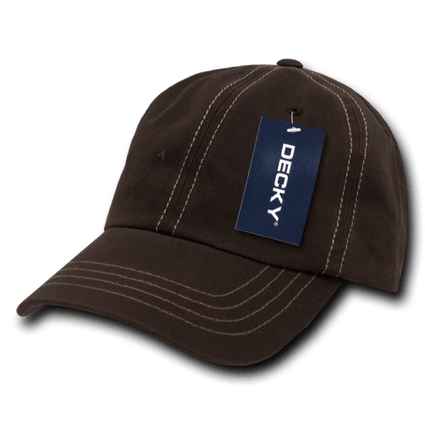 6 Panel Low Profile Relaxed Contra-Stitch Dad Hat C3-111-DKY