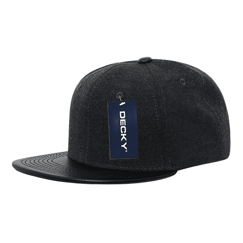 6 Panel High Profile Structured Melton Snapback C3-1115-DKY