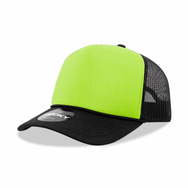 5 Panel High Profile Structured Two Tone Foam Trucker C3-220-DKY