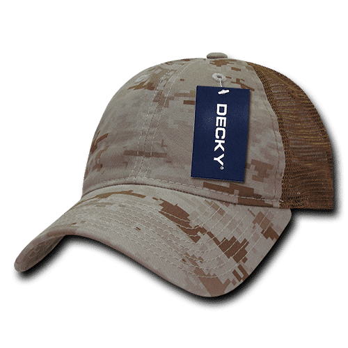 6 Panel Low Profile Relaxed Camo Trucker C3-225-DKY