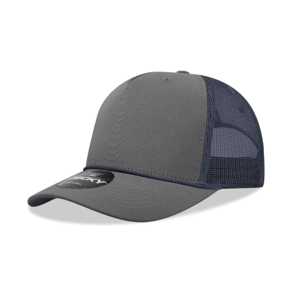 5 Panel High Profile Structured Trucker Rope C3-6040-DKY