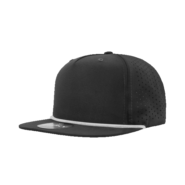 5 Panel High Profile Relaxed Perforated Rope Hat C3-6226-DKY